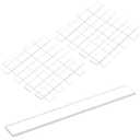 300 Pcs 0.040" X1/4" x 2" Clear Glass Setting Blocks, Invisible Plastic Setting Blocks, Glass Door Mirror Window Mounting Spacers, Clear Shims for Filling Gap, Leveling Assemblies