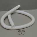 Ximoon 1-1/4 Inch x 3 Foot Long White Above Ground Pool Flex Connection Hose Filter or Suction