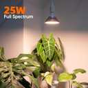 Bstrip Hanging Grow Light for Indoor Plant, 25W Full Spectrum Hanging Plant Light, 3000K LED Grow Light Bulbs with 16.4FT Power Cord, 1 Pack