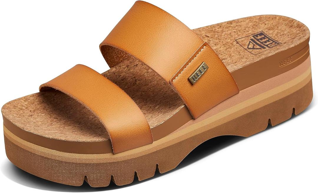 REEF Women's, Cushion Vista Higher Slide (8, Natural)