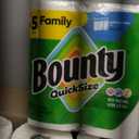 Bounty Paper Towels Quick Size, White, 16 Family Rolls = 40 Regular Rolls