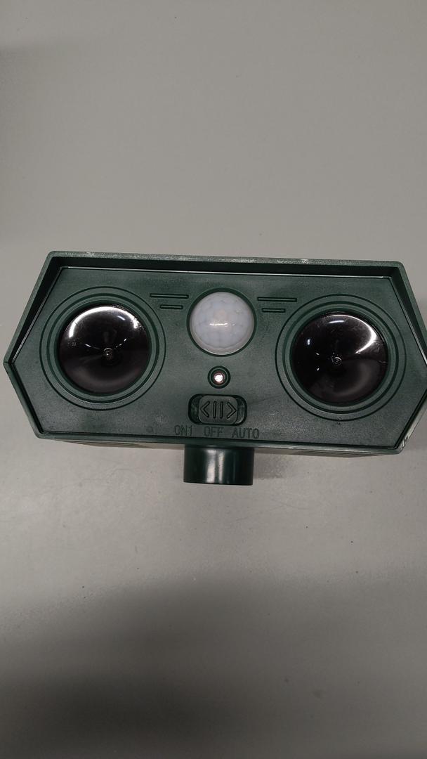 2 Pack 2025 Ultrasonic Animal Repellent Outdoor Cat Repellent Devices Solar Animal Repeller Motion Activated Deterrent to Scare Deer Squirrel Rabbit Raccoon Skunk for Yard Lawn Outdoor