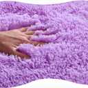 Soft Bathroom Carpet 3 Piece Bathroom Rugs and Mats Set Bath Mats Set with U-Shaped Toilet Floor Mat Rugs andToilet Lid Cover Mat (Orange)