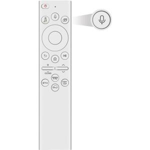 Replacement for Samsung TV Remote with Voice Control, for All 2020-2025 Samsung Remote Control for Smart TV. for Frame Crystal QLED QLED 4K 8K. White