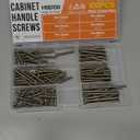 WELLOCKS Cabinet Pulls Knobs Screws M4 25-50mm 100 PCS Assortment Machine Screws Pan Washer Head Metal Phillips Screws Kit for Cabinet Drawer Cupboard Closet Handles Install(D150) (Silver)