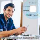 Cell Phone Booster for Home & Multiroom | Up to 8,000 sq ft|Boost Cellular Signal for All U.S. Carriers | Cell Phone Signal Boosters with 2 Inside Antennas | FCC Approved