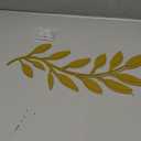 Zhengmy 2 Pieces Metal Tree Leaf Wall Decor Vine Olive Branch Leaf Wall Art Living Room, Hallway Wall Decor Outdoor Decoration(Gold)