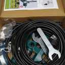 Standing Misters for Outside Patio, Upgraded 26.2FT(8M) Portable Standing Misting Cooling System Water Mist Playing Outdoor Garden Watering Stand Spray Mister Cooler for Tanning Pool BBQ Party