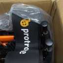 Aliseniors Upright Walker for Seniors - Big Stand Up Walker with Wide Seat, Foldable 4 Wheel All-Terrain Rolling Walker, Adjustable Armrests, 300lbs, Improves Posture & Reduces Back Strain