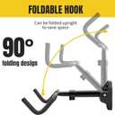 MaxxHaul 51184 Bike Wall Mount Rack 66 lb Capacity Adjustable 14.5 to 18.7 Length Steel & Nylon Indoor Horizontal Bicycle Storage Hanger with Installation Kit