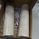 Lampshades set of 2, Tall Lamp Shades, 10" Top X 10" Bottom X 13" High Beige Large Line Fabric Lamp Shades, Easy Assembly Replacement Lampshades