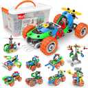 Building Toys, 10 in 1 Construction Set for Preschool Kids, Educational Creative Games Holiday Idea Gift for 5+ Years Old, Stem Activities for Kids Ages 4-8 5-7 6-8 Boy Birthday Gifts