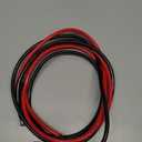 6 AWG Battery Cables 6 Gauge Battery Power Inverter Cable with 5/16 Inch Tinned Copper Lugs Both Ends for Solar Marine Boat RV Car Motorcycle 2 pcs (7FT)