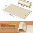 Warming Mat for Food, Upgrade Graphene Full Surface Heating in 10s, Electric Warming Tray with 6 Temperture Settings & 6 Hours Timer, Food Warming Mat for Gatherings, Parties, Daily Use (Beige)