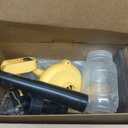 Dinftin Electric Diatomaceous Earth Duster Compatible for DeWalt 20V Battery(Battery Not Included), Garden Dust Applicator with 1L Capacity and 7.5" Nozzle, Versatile Leaf Blower & Powder Sprayer