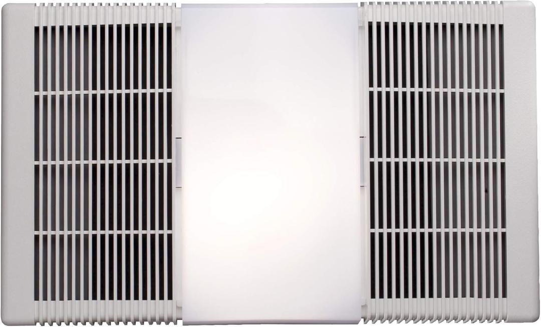 Broan-Nutone 668RP Ceiling Bathroom Exhaust Fan and Light Combo, 100-Watt Incandescent Lighting, 4.0 Sones, 70 CFM , White