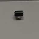 Amerock Overton 1-3/8 inch (35mm) Length Brushed Matte Black/Polished Chrome Cabinet Knob, BP36680BMB26