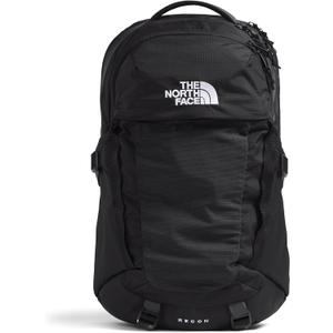 The North Face Recon Everyday Laptop Backpack - Daypack, Water Repellent, Laptop Sleeve, 2 Water Bottle Pockets, TNF Black/TNF Black-NPF, One Size (30L)