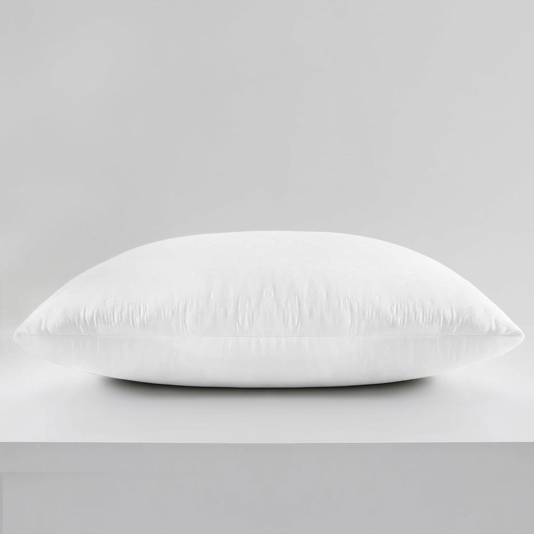 Shatex Extra Firm Pillow Standard Size 26 x 20 inch, Bed Pillow with Adjustable Insert Provides Stronger Support - for Back, Stomach & Side Sleepers,Super Firm
