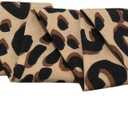 Allegra K Skinny Scarf Womens Thin Long Neckscarf Fashion Leopard Print Hairband Waistband Bag Handle Accessory (Brown)