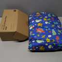 Toddler Pillow with Pillowcase - 13x18 My Little Dreamy Kids Travel Bed Pillows for Sleeping, Organic Cotton Small Pillowcase, Soft & Breathable, Machine Washable, Toddlers 2-5 Years Old (DinoWorld)
