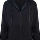 Gary Com Fleece Hoodies for Men Zipper Lightweight Spring Long Sleeve Active Mens Jackets Sports Full Zip Sweatshirts (Black)