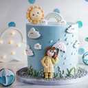 4 x 26 Capital Letter Fondant Molds, 3D Letters Hemp Rope Cake Decorating Molds, Cartoon Smile Sun Shaped Silicone Chocolate Molds for Birthday Cupcake Topper Cookie Plaster Clay Resin