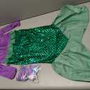 Princess Dress Up Mermaid Costume Little Girls Mermaid Dress Halloween Cosplay Costumes Size S