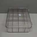 Socks Underwear Drawer Organzier Dividers, 16 Compartment Removable Divided Plastic Storage Bin with Lid, Storage Organizer for Scarves Ties Bras, Clear Dresser Drawer Organizers (Large-16 Grids)