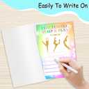 Flip Tumble Jump & Play Birthday Party Invites Cards for Kids, Gymnastics Birthday Invitations for Boys Girls, 20 Invitation Cards With Envelopes Tie Dye Rainbow Birthday Party Supplies -A003