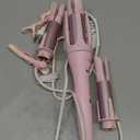 3 in 1 Automatic Curling Iron, Hair Curlers with 3 Curling Barrels (1" - 1.25" - 1.5"), Rotating Curling Iron with 3 Temp, 2-Way Rotation, 10S Fast Heating, Anti-Scald, Dual Voltage, Pink