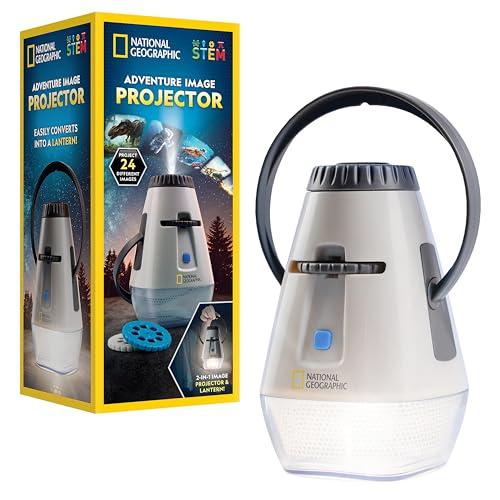 Blue Marble National Geographic Kids Lantern & Image Projector - Project 24 Dinosaur, Space & Animal Images - Glow-in-The-Dark Lens Perfect for Bedroom or Camping, Projector for Bedroom, Night Light