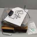 Vinyl Record Player with External Speakers BT 5.3 Wireless Turntable Portable with 3 Speed USB Vintage Wooden Golden