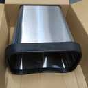 Stainless Steel TrashCan 2 Gallon, Open TrashCan, 7" x 10" x 11",