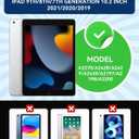 Cantis Case for iPad 9th/8th/7th Generation with Screen Protector, iPad 10.2 Case 2021/2020/2019 with 360 Degree Rotating Stand/Shoulder Strap/Pencil Holder, Navy Blue