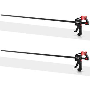 50" Bar Clamps for Woodworking 2-Pack, One-Handed Clamp/Spreader, Light-Duty Quick-Change F Clamp with 130 LBS Load Limit, Ideal for Woodworking/Carpentry/Home Improvement/DIY