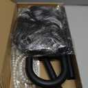 Old Lady Costume for Kids Women Grandma Wig Kids Old Lady Wig and Glasses, Granny Wig Old People Walking Cane, Faux Pearl Bead Necklace Grandma Costume for 100 Days of School Costume Parties (Grey Bun)