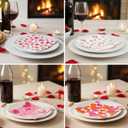 3 x Valentine's Day Cocktail Napkins Paper, 40 Pack 4 Styles Assorted Hearts Design Luncheon Napkins for Valentine's Day Decoration and Best for Decoupage, Bridal Shower, Wedding, Holiday Party