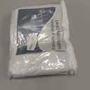 Guken White Linen Blackout Curtains 70 Inch Wide by 108 Inch for Living Room Bedroom Back Tab Thermal Insulated 100% Black Out Linen 1 Drapes Room Darkening Window Curtains White, 1 Panel