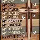 Smilelife Christian Gifts for Women Men Jesus Is My God My King My Everything Vintage Tin Sign Religious Metal Wall Art for Home Church Prayer Room Office Chapel Decor 8x12 Inch(3767)