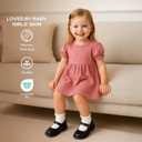 3 x CoolMate Toddler Girl Socks, Non-Slip Grip Ruffle Baby Socks for Kid, Ankle
