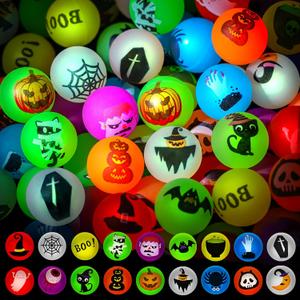MGparty 90 PCS Halloween Glow in The Dark Bouncy Balls 18 Theme Designs Bouncing Balls for Kids Girls Boys Halloween Party Favors Supplies Trick or Treating Goodies Bag Gifts Fillers MGparty 90 PCS Halloween Glow in The Dark Bouncy Balls 18 Theme Designs Bouncing Balls for Kids Girls Boys Halloween Party Favors Supplies Trick or Treating Goodies Bag Gifts Fillers