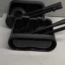 UMIEN 2 Pack Toilet Brush and Plunger Set 18-in - Updated 2025 No-Rust - Stainless Steel Design - Long Handles - with Freestanding Canister (Matte Black)