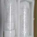 Homjoy 8 Pack Glass Cylinder Vases 4,6,8,10 Inch Tall Clear Flower Vase Hurricane Floating Candle Holder for Table Centerpiece Wedding Home Decor