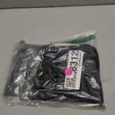 Puffy Quilted Makeup Bag for Women, Cosmetic Bag, Travel Toiletry Organizer Pouch Clutch (black)