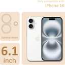 2 x Halloween Phone Case for iPhone 16,Pink Cartoon Ghost Pattern Cover Soft Bumper Protective Cute Boys Girls Phone Case for iPhone 16