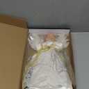 12.5" Angel Christmas Tree Topper with Lights, Lighted Angel Tree Topper with White Feather Wings and Star Light, Remote Control, Timer & USB Powered for Indoor Holiday Tree Decoration