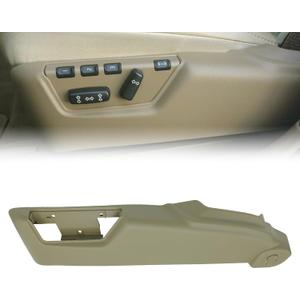 Front Left Driver Side Seat Switch Panel Trim Cover Bezel (Sand Beige) for Volvo XC90 XC70 V70 S80 S60 39802011 39802012 39802015 39802020