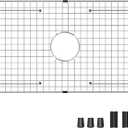 Sink Bottom Grid 29-1/2" X 15-9/16", Centered Drain with Corner Radius 3/8", Sink Protector