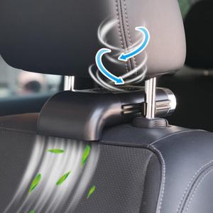 12V Car Seat Clip Fan,Carseat Window Portable AC 12 Volt Fans for Baby,Front seat USB Powered Fan for RV(Black)